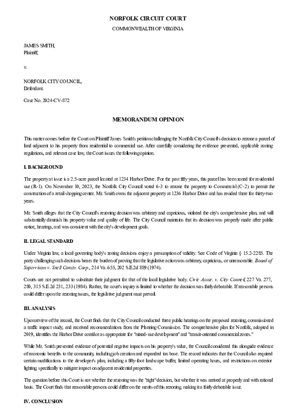 JUDICIAL OPINION – Case No. 2025-CV-6854