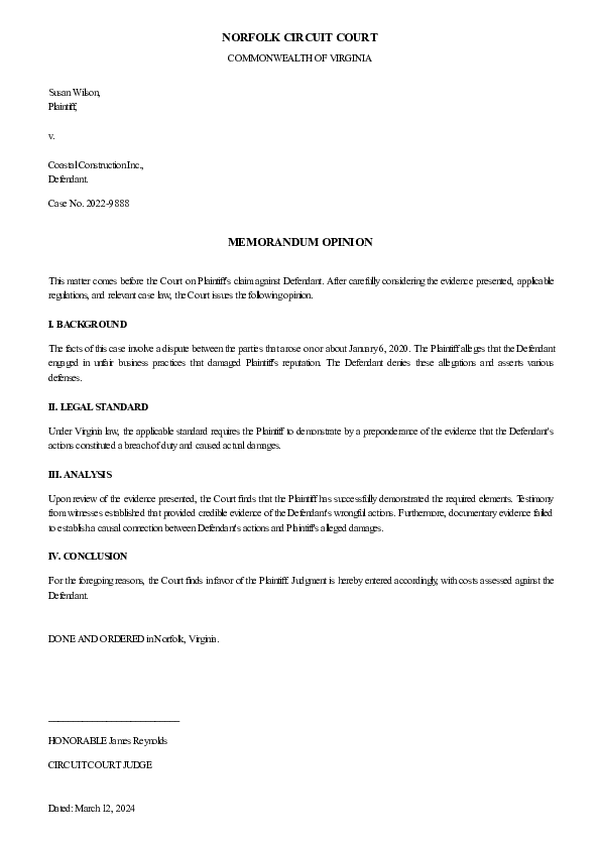JUDICIAL OPINION – Case No. 2025-CV-4096